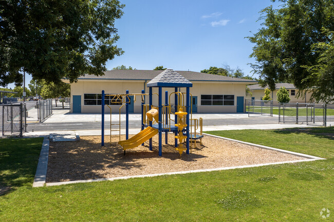 The Kindergarten playground at Clovis Elementary School is perfect for smaller children.