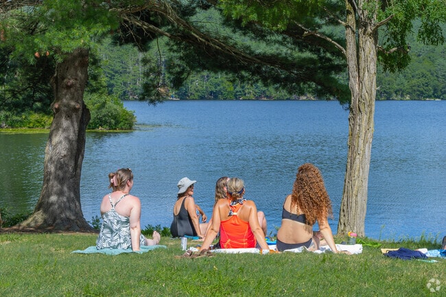 Wayside Beach provides a peaceful lakeside setting for swimming and picnics.