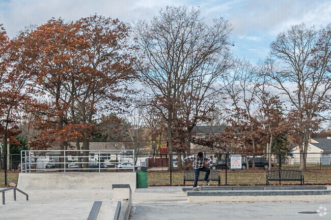 Skateboarding can be enjoyed at Roberto Clemente Park in Brentwood.