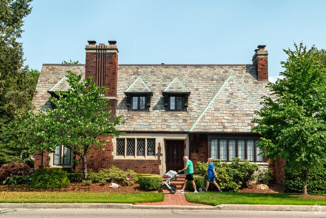The Grosse Pointes offer residents miles of tree shaded roads to walk and exercise on.