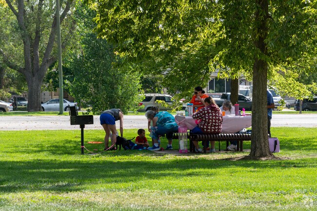 Locals enjoy BBQ areas out in the park  in Sunrise.