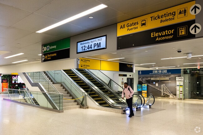 The George Washington Bridge Bus Station in Hudson Heights.