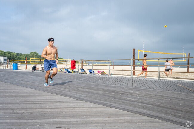 Ocean Beach, located near Williams, CT, is perfect for running and enjoying the sun and sand.