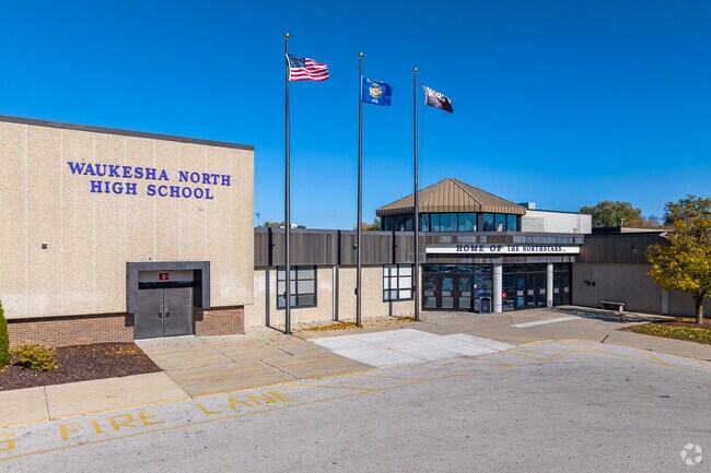 Waukesha North High School offers public education to students in Brookfield Township.