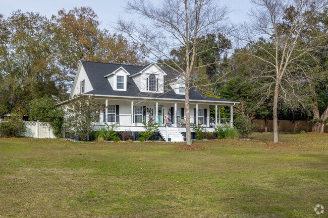 Front porches frame many homes across Gonzalez neighborhoods.