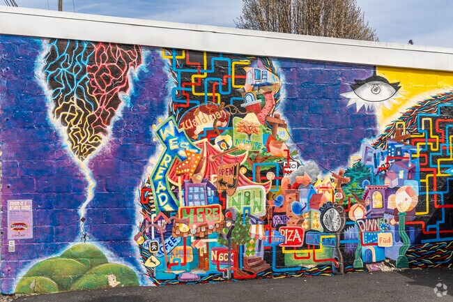 West Reading has many public artworks. This is 'Today is a Bright night' by Andrew Pochan.