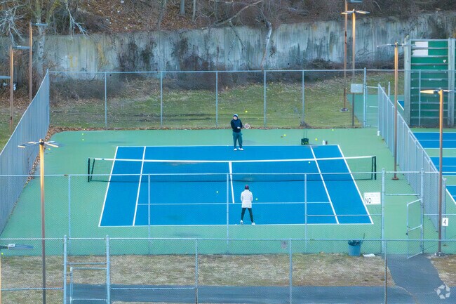 Adjacent to Glenwood Park residents of Reservoir-Whiskey Hill can play a game of tennis.