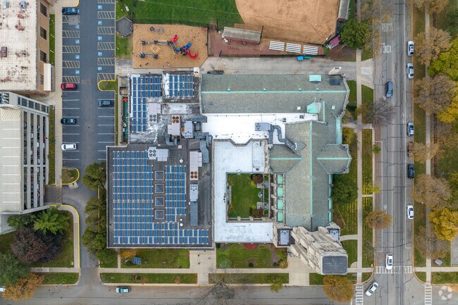 Over the Head view of Grace Lutheran School.