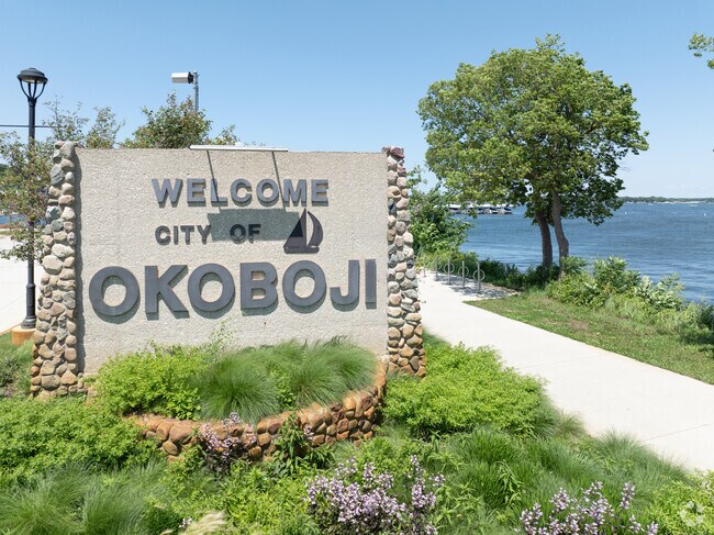 Okoboji is a popular summer destination focused on lakes and boating.