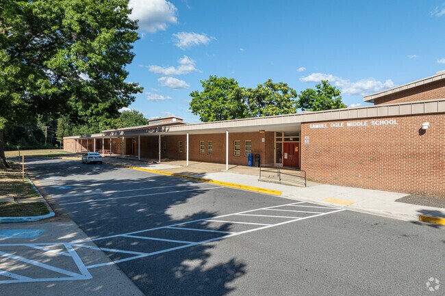 Samuel Ogle Middle School in Chapel Forge is right in the middle of the neighborhood.