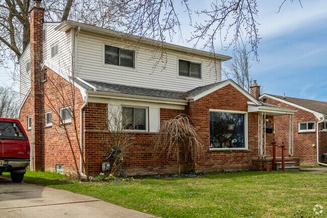 Colonial-style homes stand out in  Livonia.