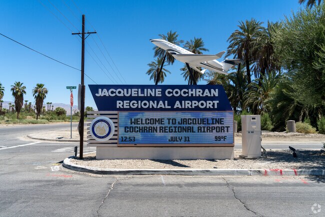 Jacqueline Cochran Regional Airport is minutes from Vista Santa Rosa.