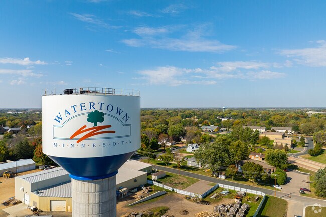 Residents are able to spot the water tower from parks, trails, and downtown Watertown.