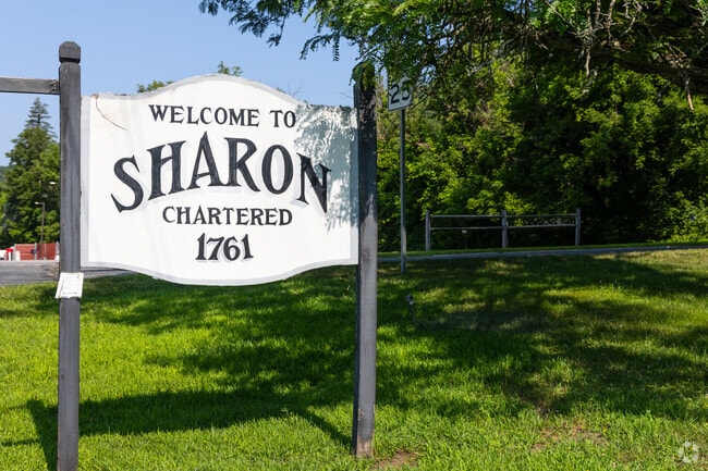 Sharon, Vermont, chartered in 1761, is now a quiet town with peaceful residential streets.