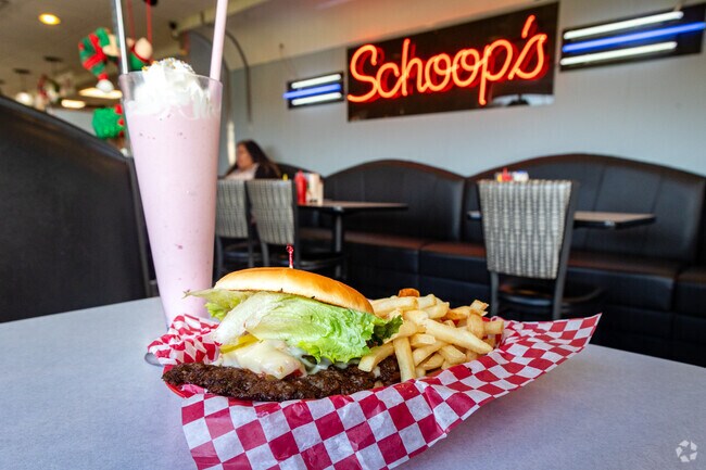 Schoops is the local burger favorite for casual dining in Portage.