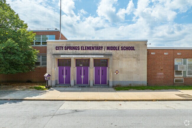 City Springs Elementary/Middle School has a beautiful football field.
