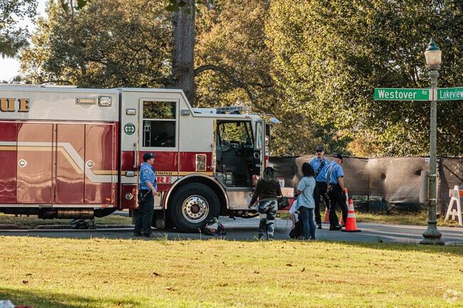 The local fire department were present in Byrd Park showing off their trucks to the kids.