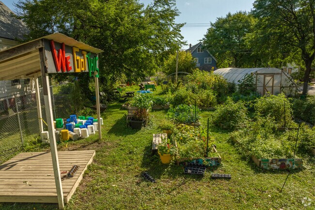 The Borchert Field area is full of community gardens, helping to beautify the neighborhood.