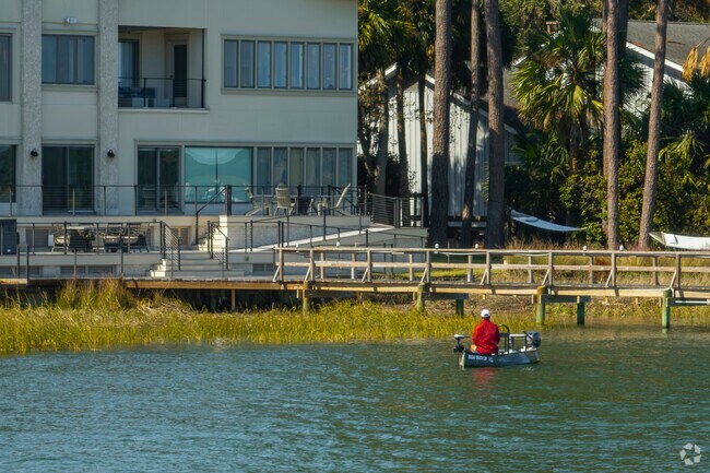 Community members can fish in the waters off the private piers and docks of Moss Creek.