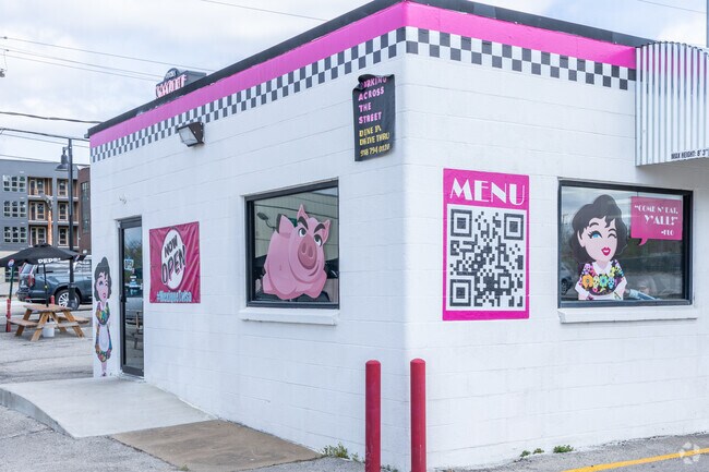 Flo's Smokehouse Eats is located just West of Mother Road Market in Terrace Drive.