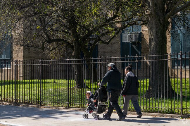 Residents often walk Soundview streets after school hours in the Bronx.