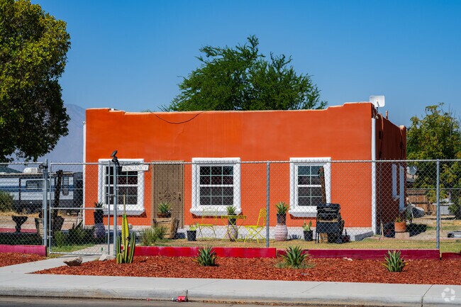 Pueblo-style homes are frequently found throughout Thermal.