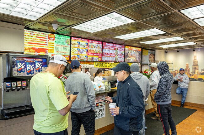 Nicky's features classic Chicago fare like the Italian beef sandwich.