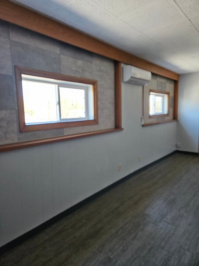 Windows and air conditioner