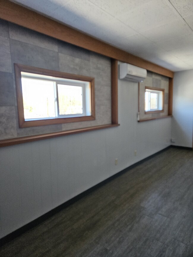 Windows and air conditioner