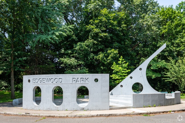 Enjoy the serene surroundings at Edgewood Park.