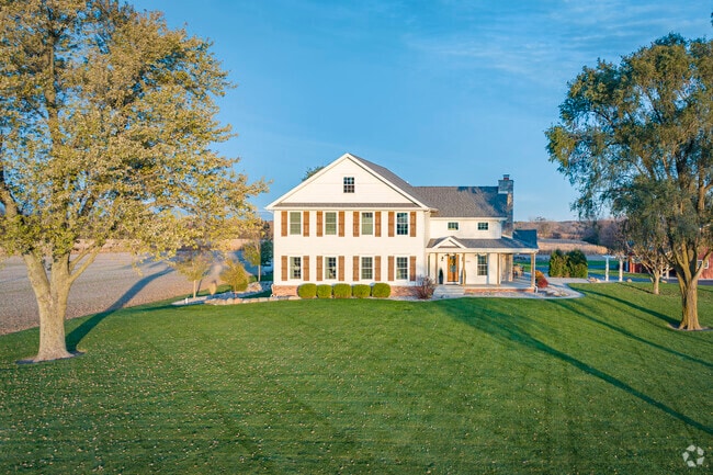 West Creek is a rural area that includes both small homes and large farmhouses.