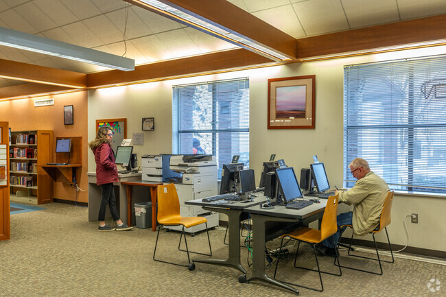 The Cheney public library is located off of first street downtown.