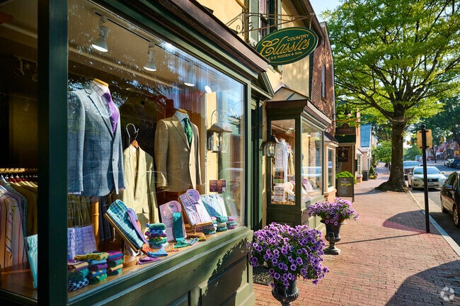 Brick sidewalks add historic charm to Middleburg streets.