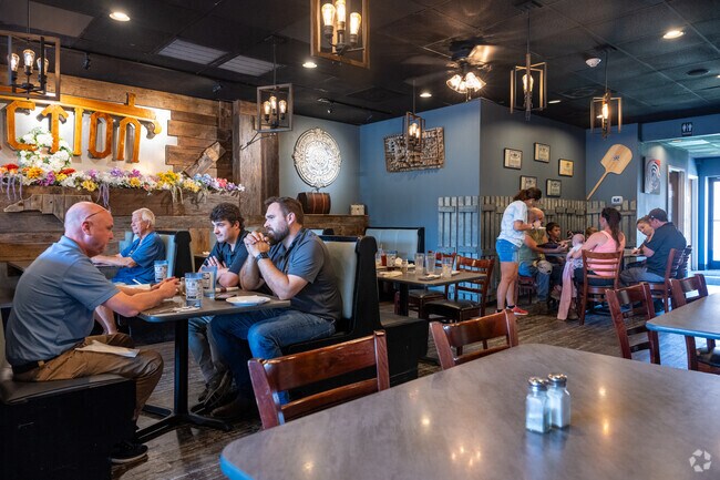 You can enjoy a meal with family or friends at Junction on 70 near the Woodlawn neighborhood.