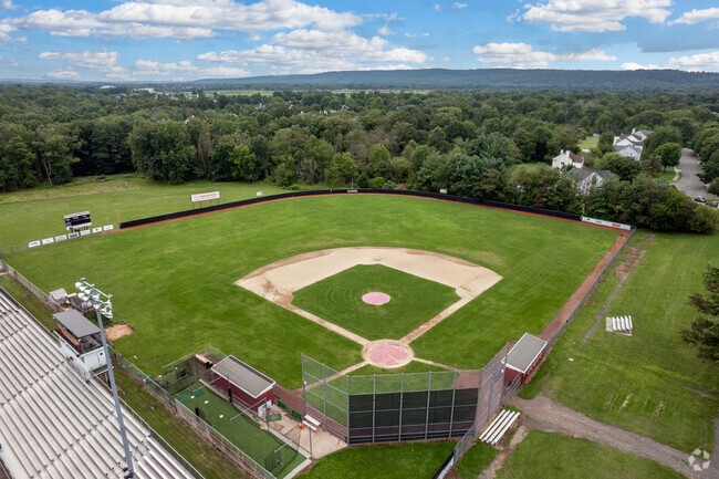Hillsborough High School has a baseball field.
