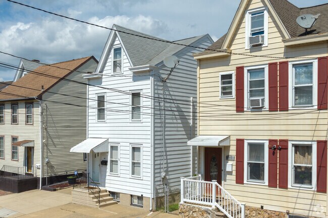 Many homes in South Trenton do not have front yards.