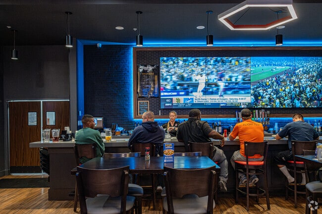 Yuma locals head over to Boston's Pizza to grab food and watch a game.