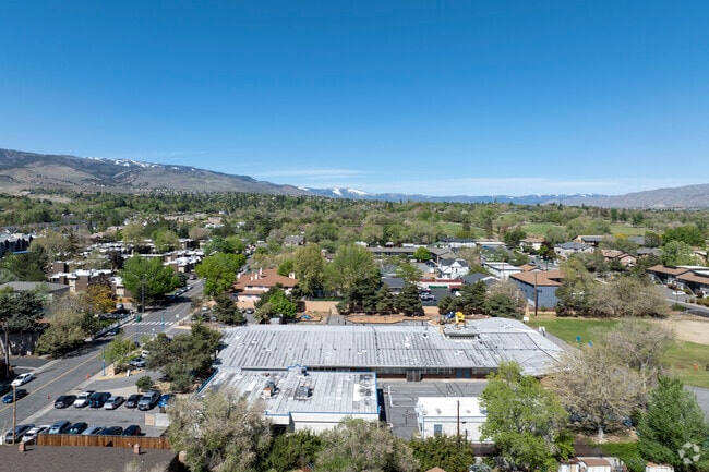 An aerial view of Anderson Elementary School facing North.