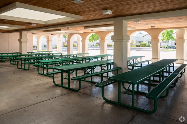 The lunch area for kids at Louise Foussat Elementary School in Oceanside.
