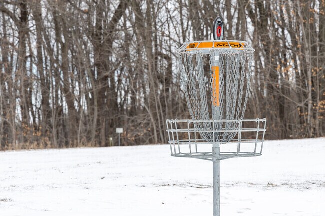 C.P. Adams Park's 18 hole disc golf course is highly rated among disc golfers.