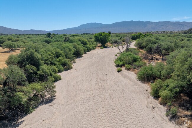 The Agua Caliente Wash stays dry most of the year in Eastside, occasionally flowing in summer.