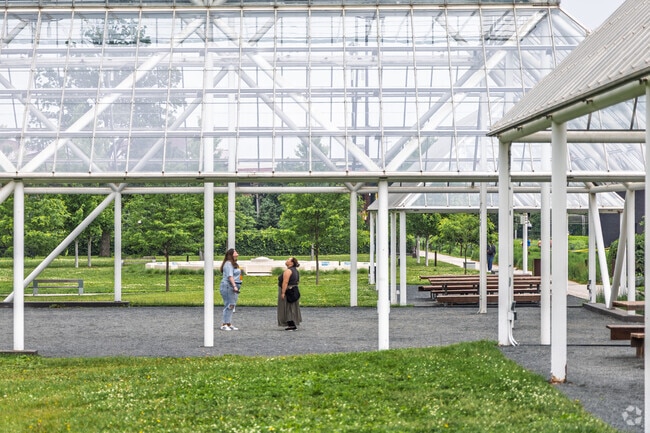 Located near Pinebrook Village, the Minneapolis Sculpture Garden is an 11-acre cultural landmark featuring a conservatory and arbor.