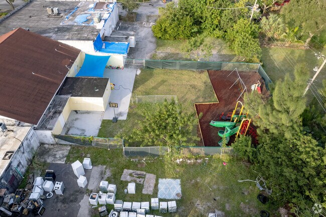 Rear view of Hope for the Future Christian Academy in Ft Lauderdale, FL.
