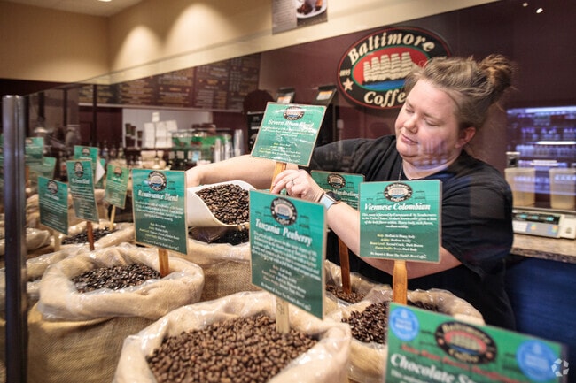 Longtime roasters, Baltimore Coffee and Tea near Forest Villa has a large variety of coffee.