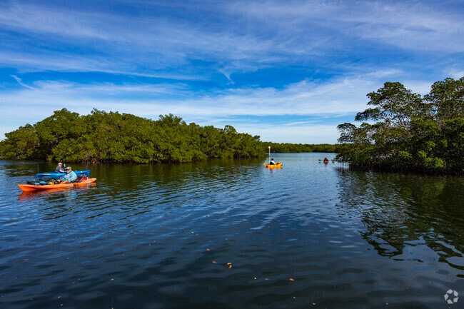 Many embark on kayaks along the water in Apollo Beach to enjoy the day.