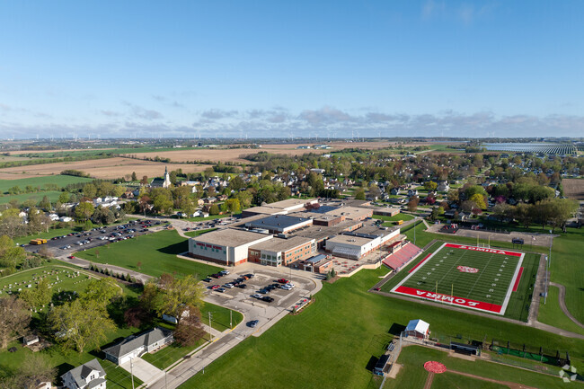 Lomira Elementary School is located next to the High School.