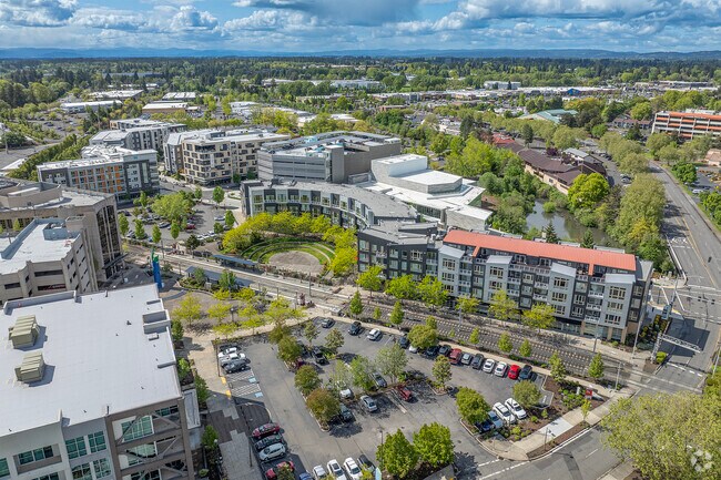 Convenient loft living at The Round Shopping Center.