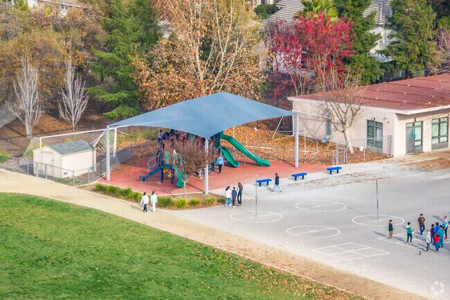 Your kids will never want to leave the playground at Heron School.