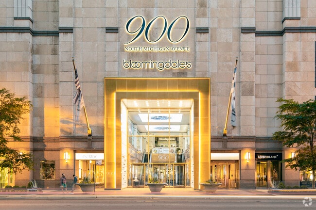 Bloomingdale's flagship at 900 N Michigan is the crown jewel of the Magnificent Mile.