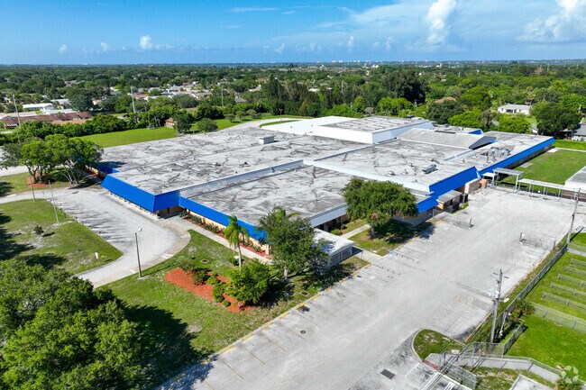 Aerial of Johnson Middle School.